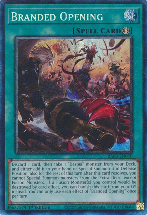 Branded Opening (CR) [RA03-EN070] Prismatic Collector's Rare | Jomio and Rueliete's Cards and Comics