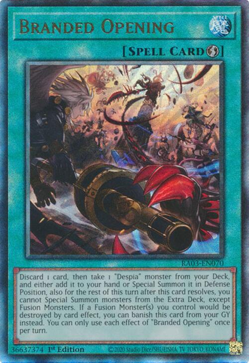 Branded Opening (UTR) [RA03-EN070] Prismatic Ultimate Rare | Jomio and Rueliete's Cards and Comics