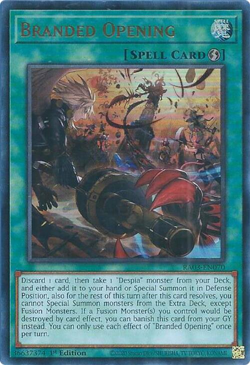 Branded Opening (UR) [RA03-EN070] Ultra Rare | Jomio and Rueliete's Cards and Comics
