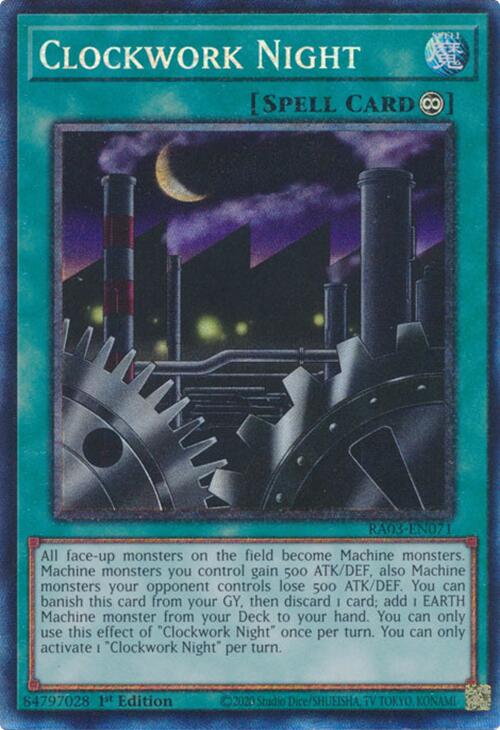Clockwork Night (CR) [RA03-EN071] Prismatic Collector's Rare | Jomio and Rueliete's Cards and Comics