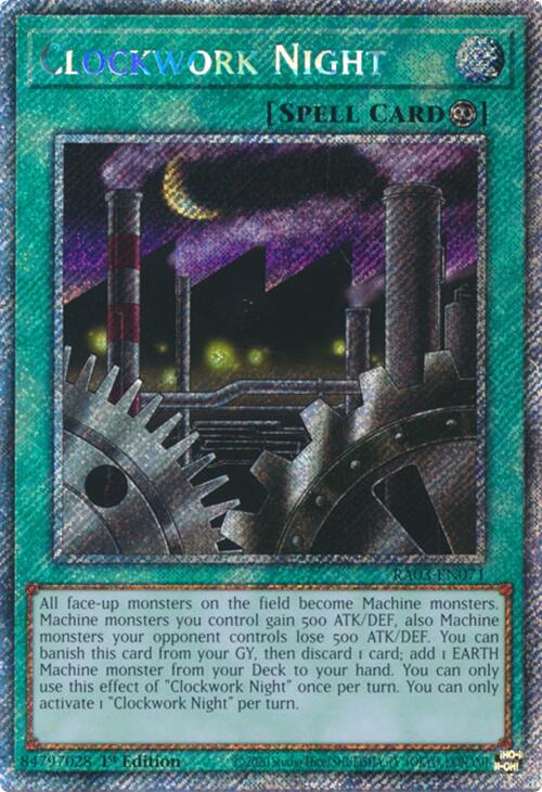 Clockwork Night (Platinum Secret Rare) [RA03-EN071] Platinum Secret Rare | Jomio and Rueliete's Cards and Comics
