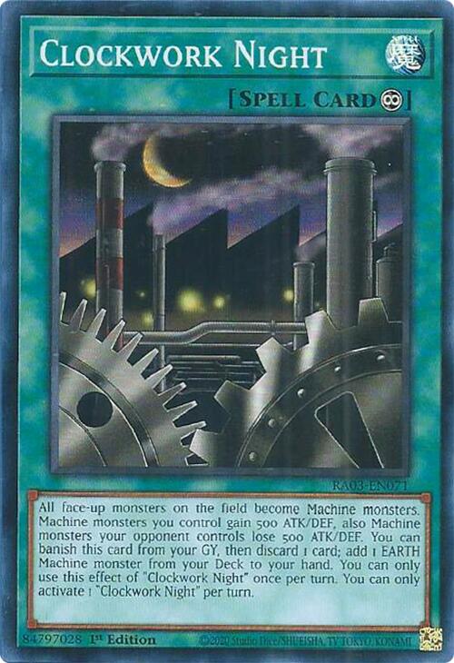 Clockwork Night [RA03-EN071] Super Rare | Jomio and Rueliete's Cards and Comics