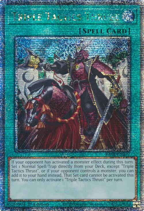 Triple Tactics Thrust (Quarter Century Secret Rare) [RA03-EN072] Quarter Century Secret Rare | Jomio and Rueliete's Cards and Comics