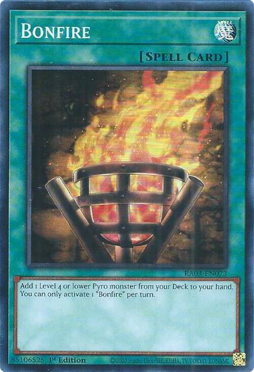 Bonfire [RA03-EN073] Super Rare | Jomio and Rueliete's Cards and Comics