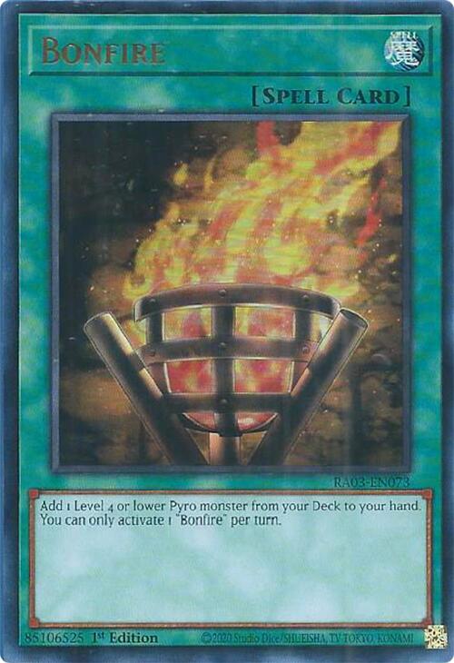 Bonfire (UR) [RA03-EN073] Ultra Rare | Jomio and Rueliete's Cards and Comics