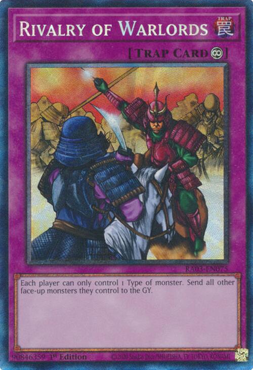 Rivalry of Warlords (CR) [RA03-EN075] Prismatic Collector's Rare | Jomio and Rueliete's Cards and Comics