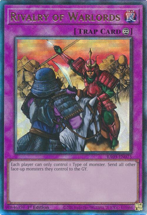 Rivalry of Warlords (UTR) [RA03-EN075] Prismatic Ultimate Rare | Jomio and Rueliete's Cards and Comics