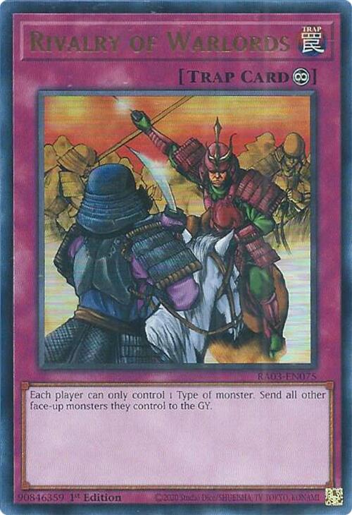 Rivalry of Warlords (UR) [RA03-EN075] Ultra Rare | Jomio and Rueliete's Cards and Comics