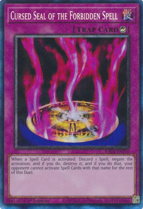 Cursed Seal of the Forbidden Spell (CR) [RA03-EN076] Prismatic Collector's Rare | Jomio and Rueliete's Cards and Comics