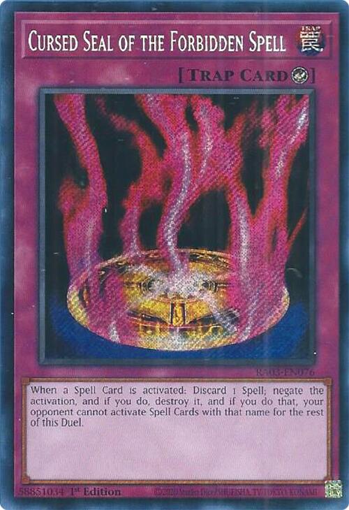 Cursed Seal of the Forbidden Spell (Secret Rare) [RA03-EN076] Secret Rare | Jomio and Rueliete's Cards and Comics