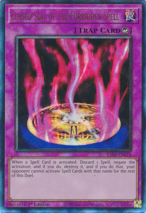 Cursed Seal of the Forbidden Spell (UTR) [RA03-EN076] Prismatic Ultimate Rare | Jomio and Rueliete's Cards and Comics
