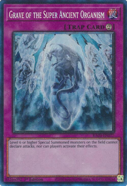 Grave of the Super Ancient Organism (CR) [RA03-EN077] Prismatic Collector's Rare | Jomio and Rueliete's Cards and Comics