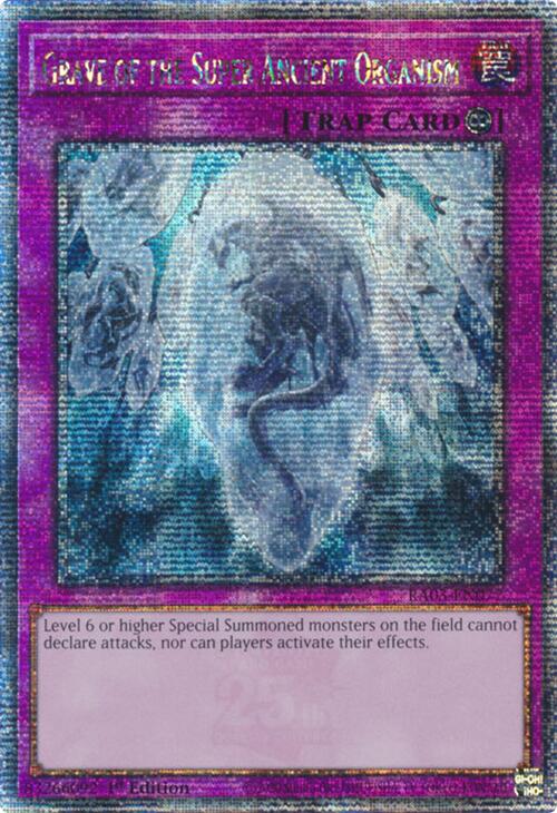 Grave of the Super Ancient Organism (Quarter Century Secret Rare) [RA03-EN077] Quarter Century Secret Rare | Jomio and Rueliete's Cards and Comics