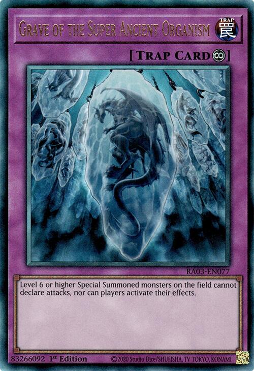 Grave of the Super Ancient Organism (UTR) [RA03-EN077] Prismatic Ultimate Rare | Jomio and Rueliete's Cards and Comics
