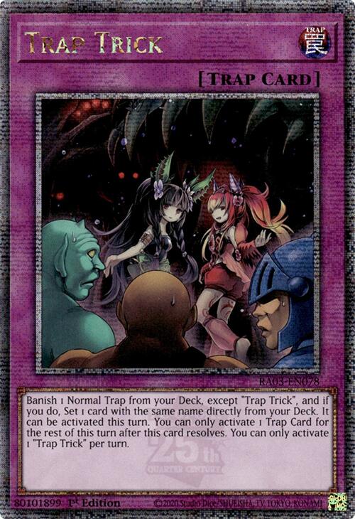 Trap Trick (Quarter Century Secret Rare) [RA03-EN078] Quarter Century Secret Rare | Jomio and Rueliete's Cards and Comics
