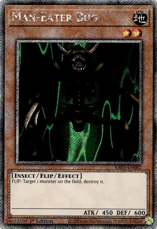 Man-Eater Bug (Platinum Secret Rare) [RA03-EN082] Platinum Secret Rare | Jomio and Rueliete's Cards and Comics