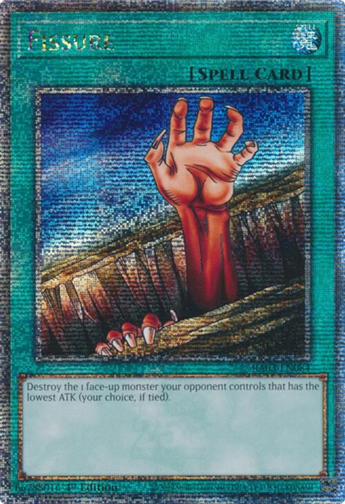 Fissure (Quarter Century Secret Rare) [RA03-EN084] Quarter Century Secret Rare | Jomio and Rueliete's Cards and Comics