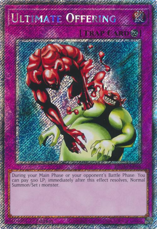 Ultimate Offering (Platinum Secret Rare) [RA03-EN088] Platinum Secret Rare | Jomio and Rueliete's Cards and Comics