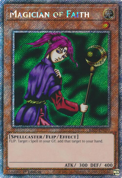 Magician of Faith (Platinum Secret Rare) [RA03-EN090] Platinum Secret Rare | Jomio and Rueliete's Cards and Comics