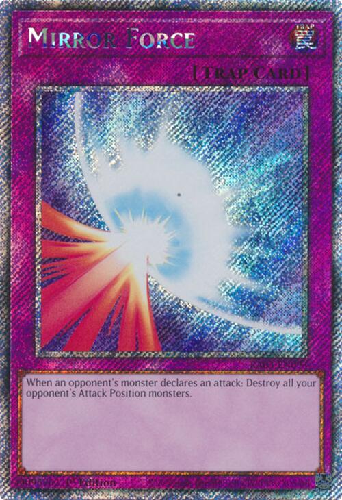Mirror Force (Platinum Secret Rare) [RA03-EN093] Platinum Secret Rare | Jomio and Rueliete's Cards and Comics