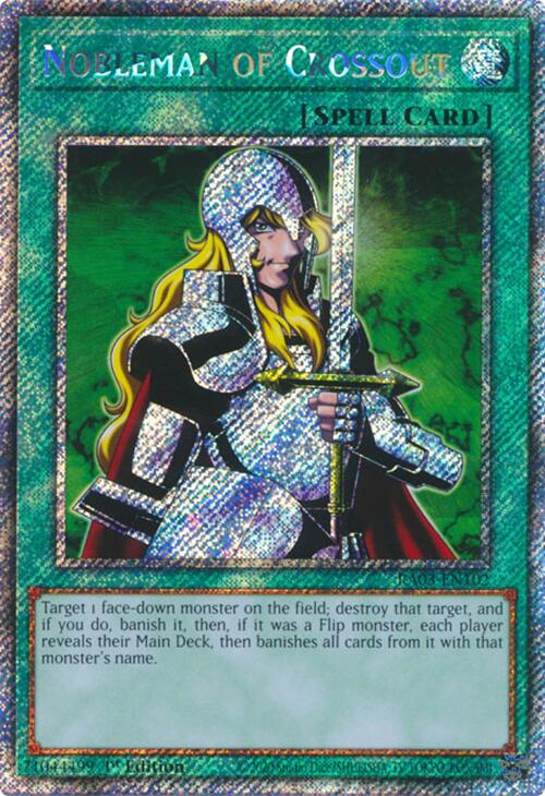 Nobleman of Crossout (Platinum Secret Rare) [RA03-EN102] Platinum Secret Rare | Jomio and Rueliete's Cards and Comics