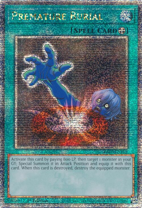 Premature Burial (Quarter Century Secret Rare) [RA03-EN103] Quarter Century Secret Rare | Jomio and Rueliete's Cards and Comics