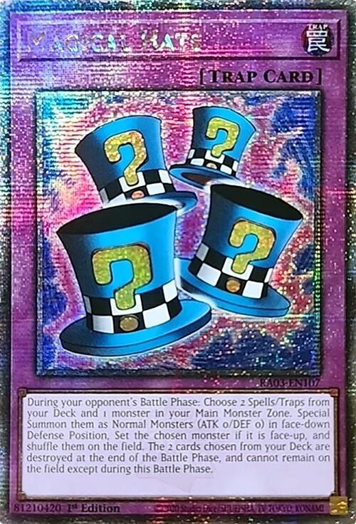 Magical Hats (Quarter Century Secret Rare) [RA03-EN107] Quarter Century Secret Rare | Jomio and Rueliete's Cards and Comics