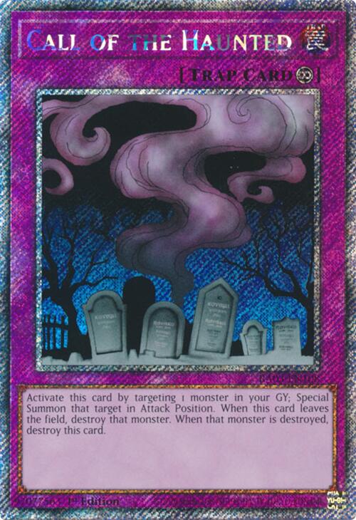 Call of the Haunted (Platinum Secret Rare) [RA03-EN108] Platinum Secret Rare | Jomio and Rueliete's Cards and Comics