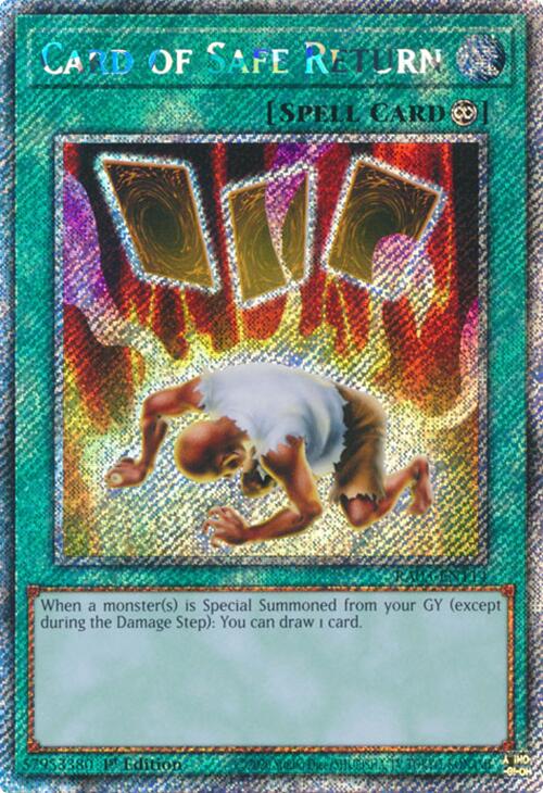 Card of Safe Return (Platinum Secret Rare) [RA03-EN114] Platinum Secret Rare | Jomio and Rueliete's Cards and Comics