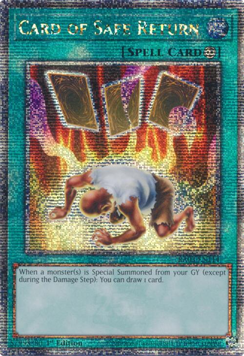 Card of Safe Return (Quarter Century Secret Rare) [RA03-EN114] Quarter Century Secret Rare | Jomio and Rueliete's Cards and Comics