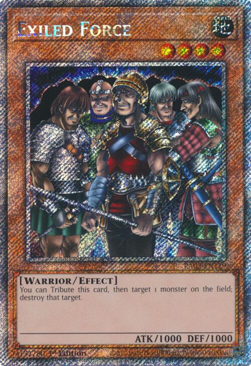Exiled Force (Platinum Secret Rare) [RA03-EN119] Platinum Secret Rare | Jomio and Rueliete's Cards and Comics