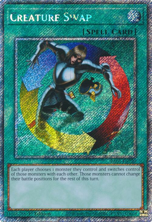 Creature Swap (Platinum Secret Rare) [RA03-EN120] Platinum Secret Rare | Jomio and Rueliete's Cards and Comics