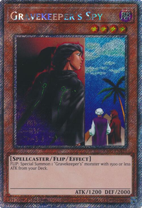Gravekeeper's Spy (Platinum Secret Rare) [RA03-EN121] Platinum Secret Rare | Jomio and Rueliete's Cards and Comics