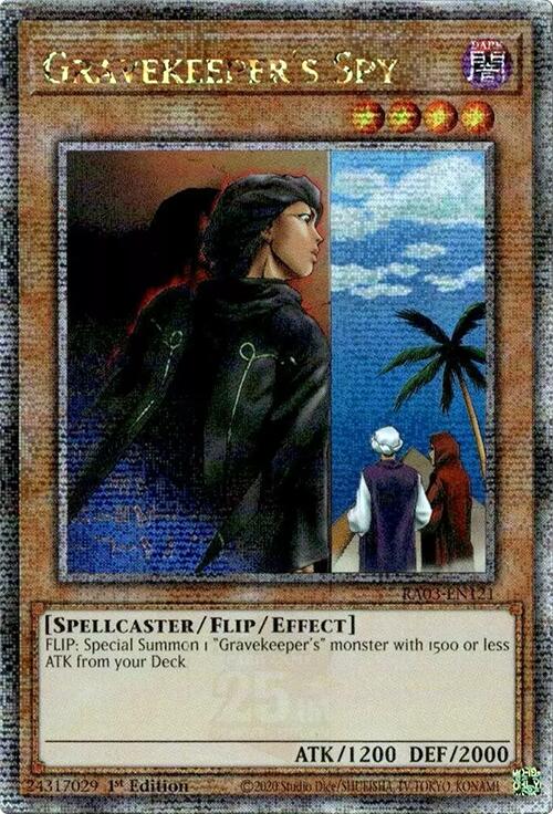 Gravekeeper's Spy (Quarter Century Secret Rare) [RA03-EN121] Quarter Century Secret Rare | Jomio and Rueliete's Cards and Comics