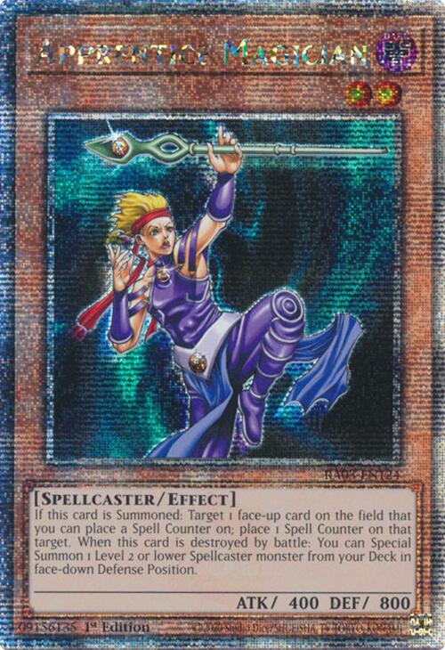 Apprentice Magician (Quarter Century Secret Rare) [RA03-EN124] Quarter Century Secret Rare | Jomio and Rueliete's Cards and Comics