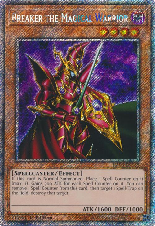 Breaker the Magical Warrior (Platinum Secret Rare) [RA03-EN125] Platinum Secret Rare | Jomio and Rueliete's Cards and Comics