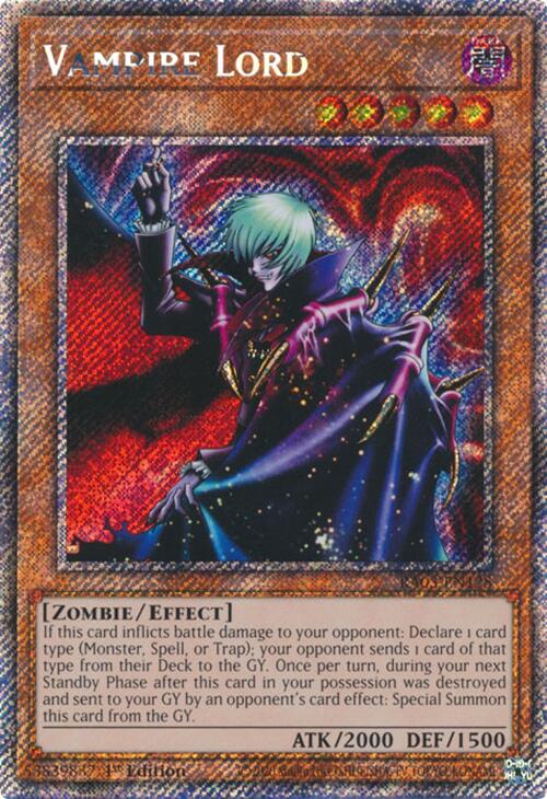 Vampire Lord (Platinum Secret Rare) [RA03-EN128] Platinum Secret Rare | Jomio and Rueliete's Cards and Comics
