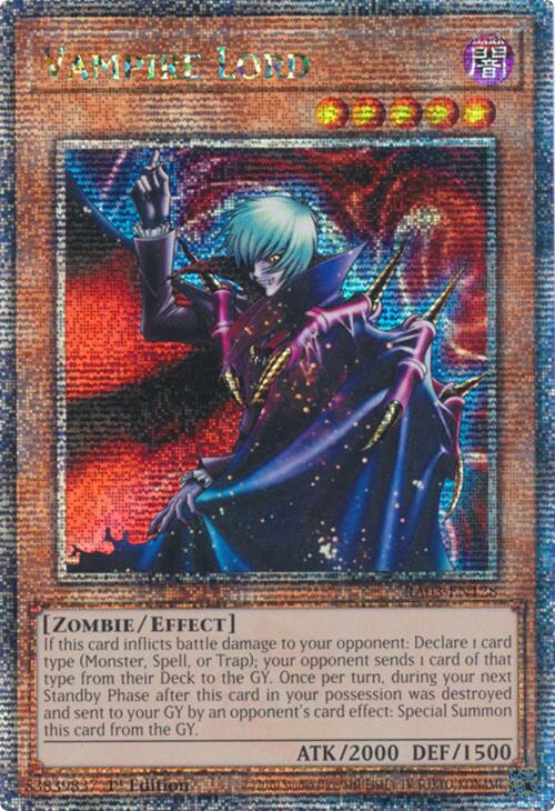 Vampire Lord (Quarter Century Secret Rare) [RA03-EN128] Quarter Century Secret Rare | Jomio and Rueliete's Cards and Comics