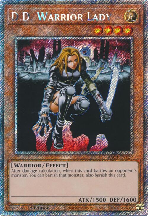 D.D. Warrior Lady (Platinum Secret Rare) [RA03-EN129] Platinum Secret Rare | Jomio and Rueliete's Cards and Comics
