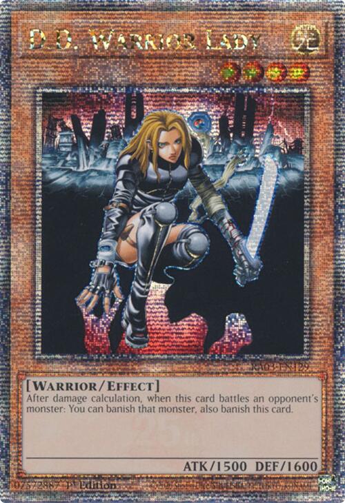 D.D. Warrior Lady (Quarter Century Secret Rare) [RA03-EN129] Quarter Century Secret Rare | Jomio and Rueliete's Cards and Comics