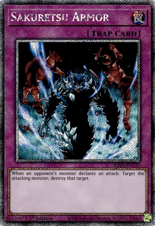 Sakuretsu Armor (Platinum Secret Rare) [RA03-EN130] Platinum Secret Rare | Jomio and Rueliete's Cards and Comics
