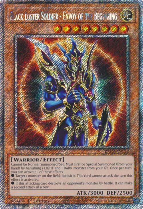 Black Luster Soldier - Envoy of the Beginning (Platinum Secret Rare) [RA03-EN132] Platinum Secret Rare | Jomio and Rueliete's Cards and Comics