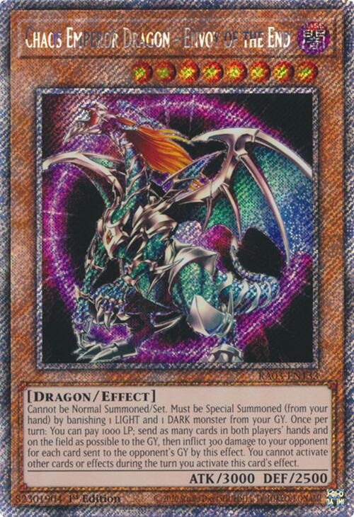 Chaos Emperor Dragon - Envoy of the End (Platinum Secret Rare) [RA03-EN133] Platinum Secret Rare | Jomio and Rueliete's Cards and Comics