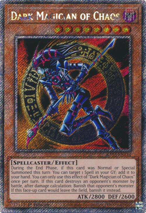 Dark Magician of Chaos (Platinum Secret Rare) [RA03-EN134] Platinum Secret Rare | Jomio and Rueliete's Cards and Comics