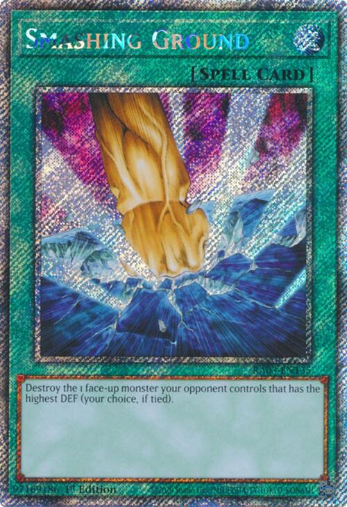 Smashing Ground (Platinum Secret Rare) [RA03-EN135] Platinum Secret Rare | Jomio and Rueliete's Cards and Comics