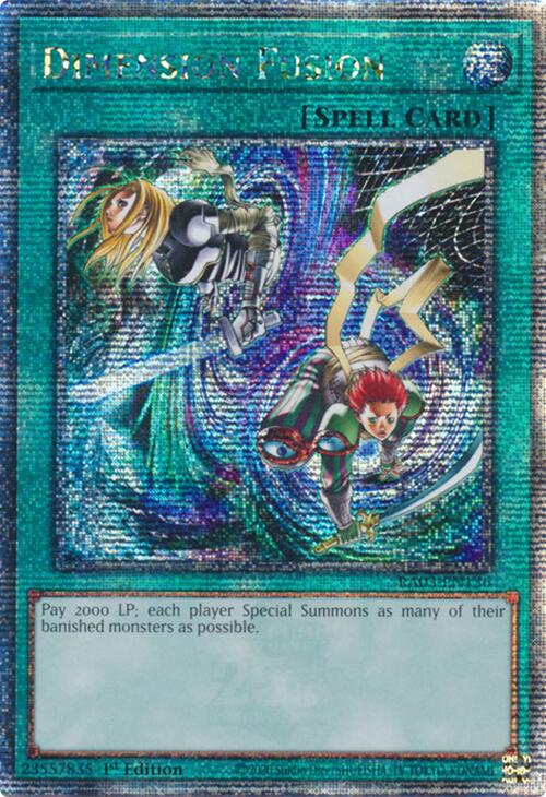 Dimension Fusion (Quarter Century Secret Rare) [RA03-EN136] Quarter Century Secret Rare | Jomio and Rueliete's Cards and Comics