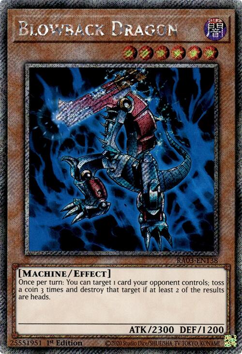 Blowback Dragon (Platinum Secret Rare) [RA03-EN138] Platinum Secret Rare | Jomio and Rueliete's Cards and Comics