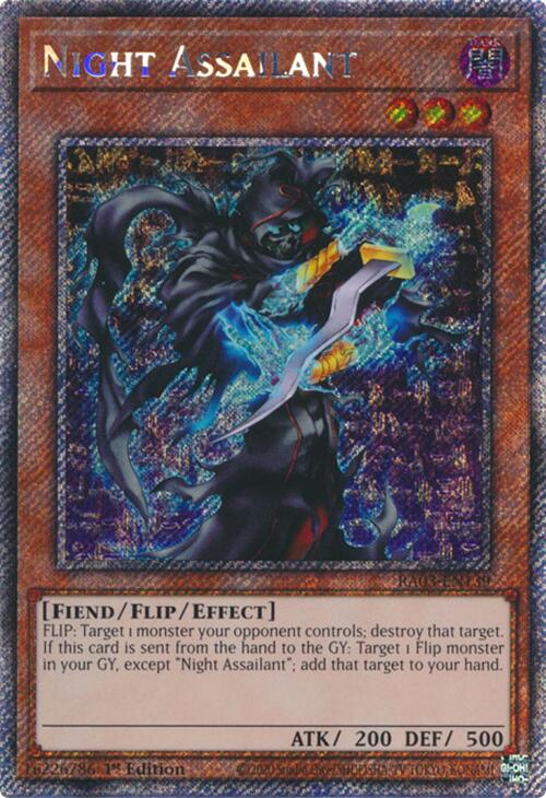 Night Assailant (Platinum Secret Rare) [RA03-EN139] Platinum Secret Rare | Jomio and Rueliete's Cards and Comics