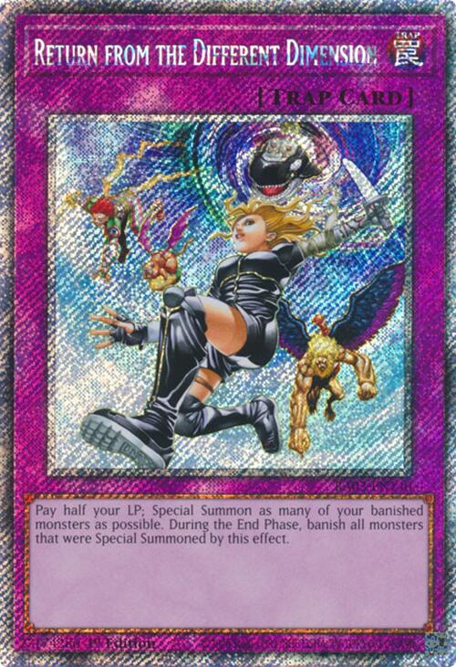 Return from the Different Dimension (Platinum Secret Rare) [RA03-EN140] Platinum Secret Rare | Jomio and Rueliete's Cards and Comics