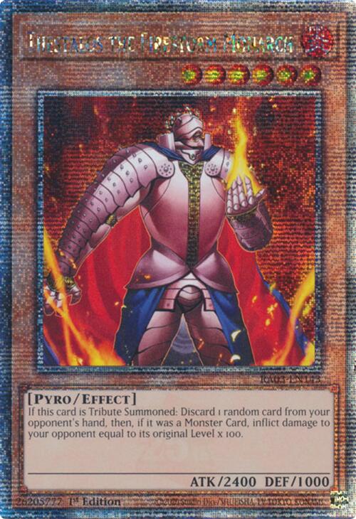 Thestalos the Firestorm Monarch (Quarter Century Secret Rare) [RA03-EN143] Quarter Century Secret Rare | Jomio and Rueliete's Cards and Comics